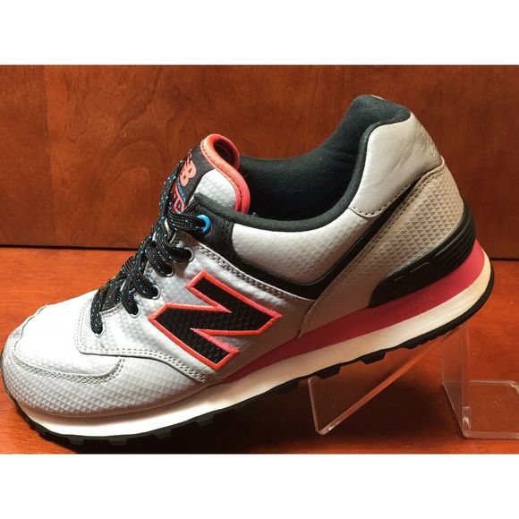 New Balance Shoes - New Balance 574 Gray Black Red Casual Running Shoe